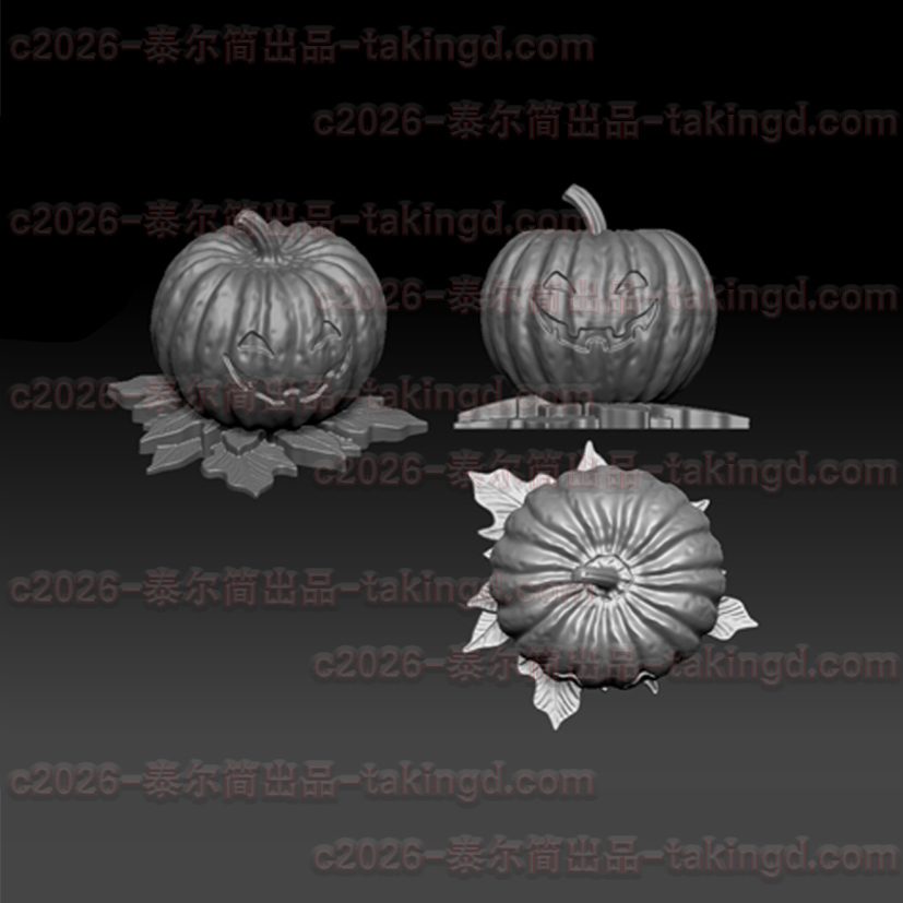 3D01-万圣节南瓜鬼3D模型